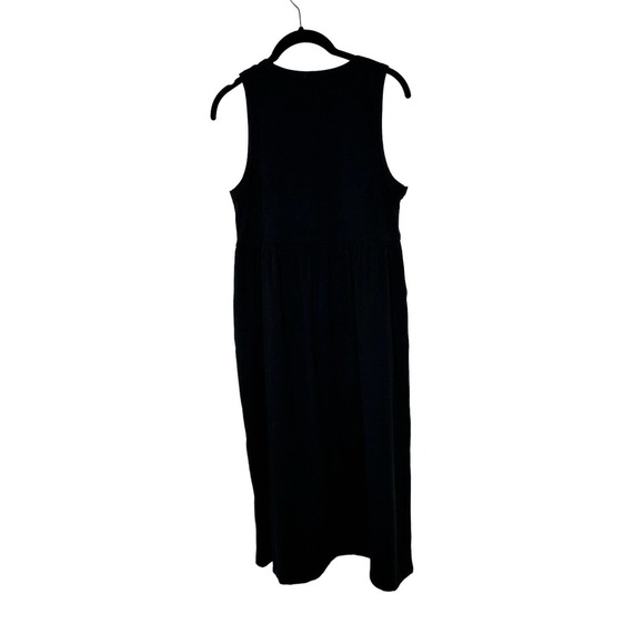 NWT J Crew Factory Womens Petite Knit Dress Size Small Midi Pockets Black - Picture 7 of 11